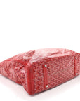Goyardine Voltaire Tote Red