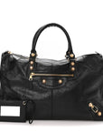 Agneau Giant 12 Gold Hardware Work Black