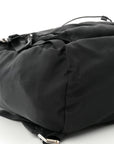 Tessuto Nylon Montagna Double Buckle Backpack Black