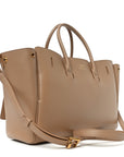 Smooth Calfskin Small Bel Air Carry All Bag Latte