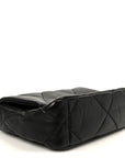 Lambskin Quilted Medium CHNL 19 Flap Black