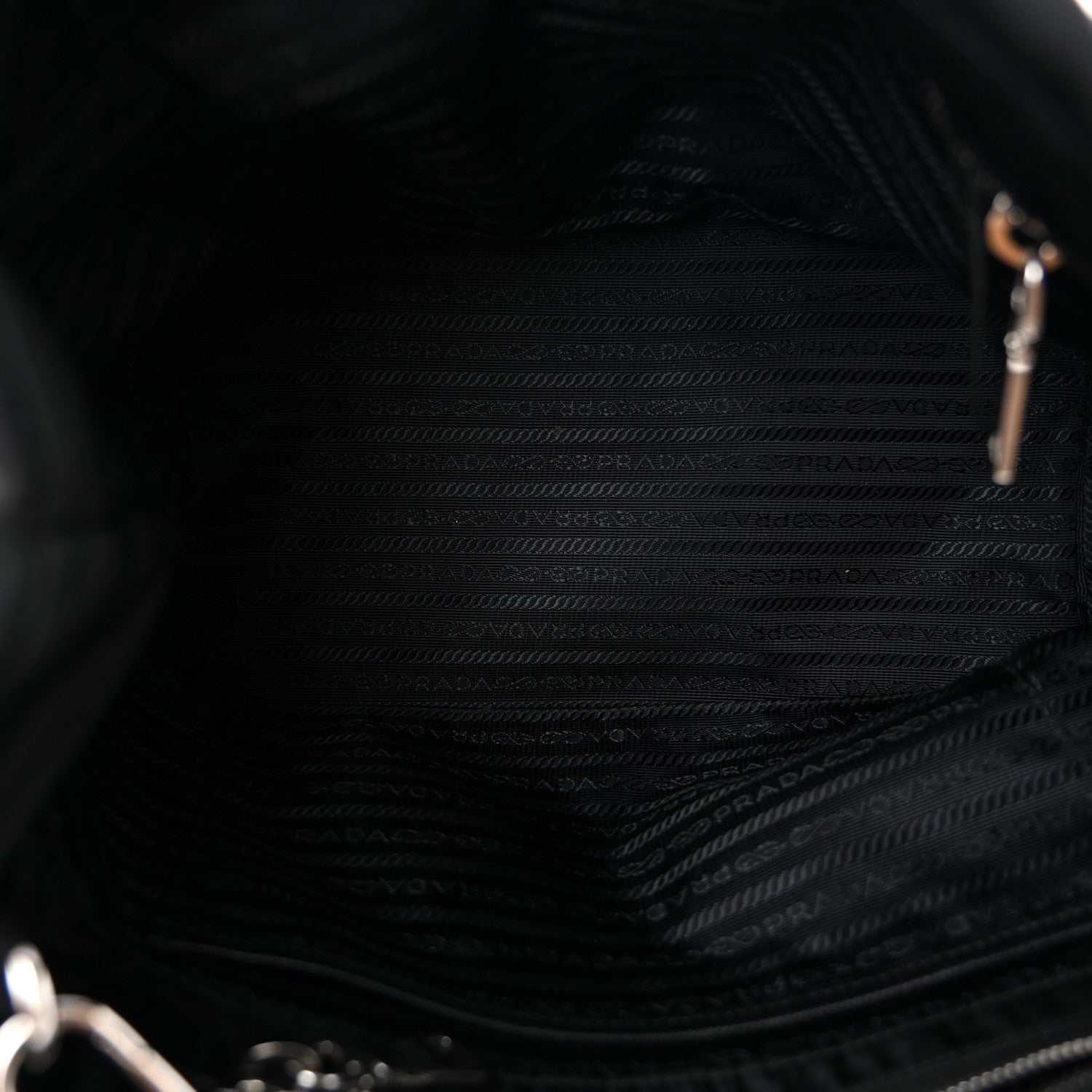 Nylon Tessuto Impuntu Quilted Tote Black