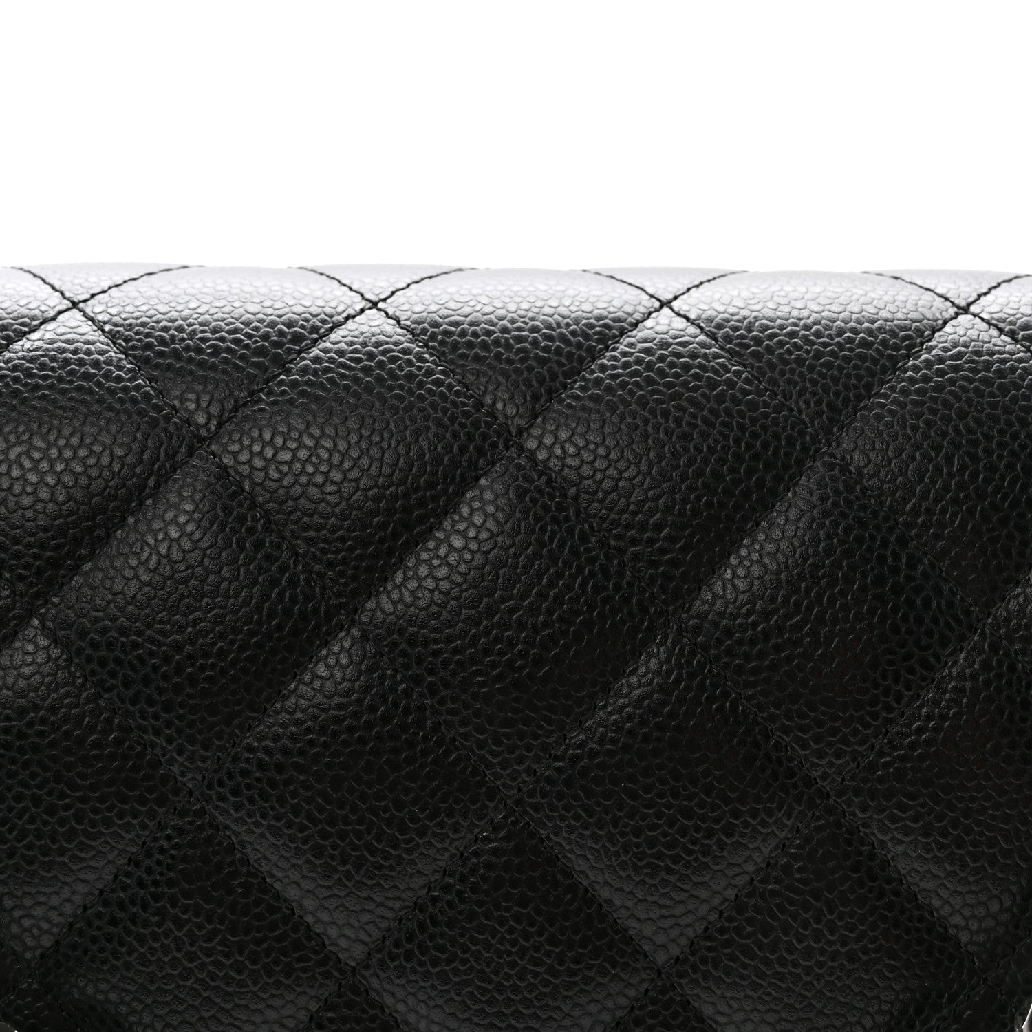 Caviar Quilted Maxi Double Flap Black