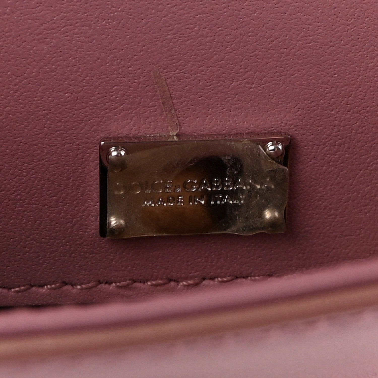Calfskin Lucia Small Satchel Purple