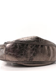 Metallic Agneau Arena Le Cagole Shoulder Bag XS Dark Bronze