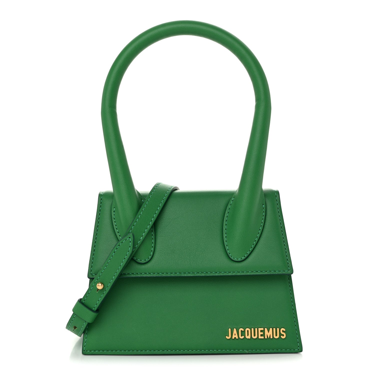 Smooth Calfskin Le Chiquito Moyen Green