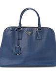Saffiano Lux Medium Promenade Tote Bluette