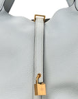 Taurillon Clemence Picotin Lock 22 MM Bleu Pale