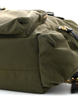 Nylon Large Rucksack Backpack  Canvas Green