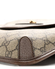 GG Supreme Monogram Web Medium Neo Vintage Flap Messenger Bag Beige New Acero