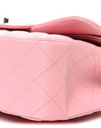 Caviar Quilted Jumbo Double Flap Pink