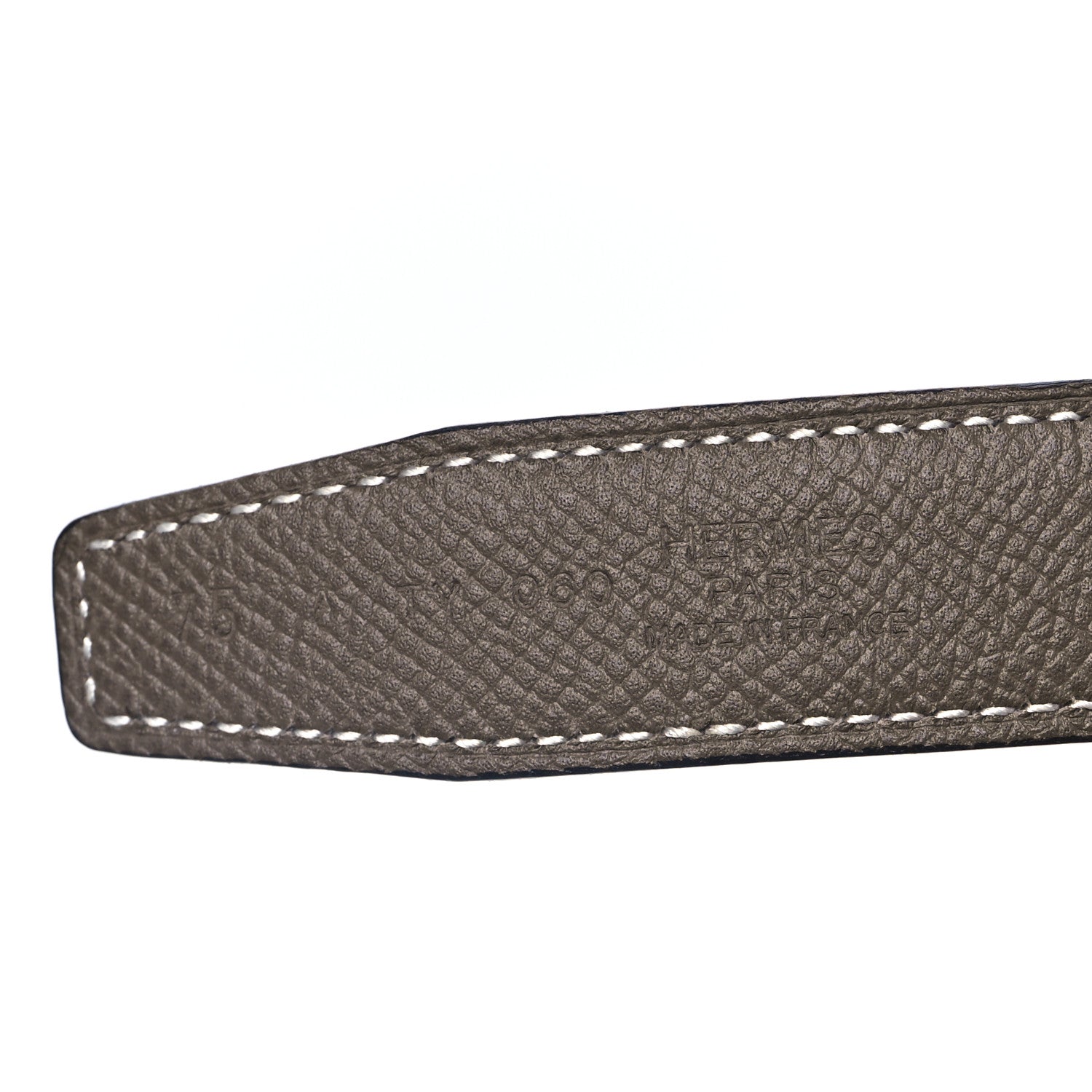 Epsom Swift 24mm Mini Constance H Belt 75 30 White Etoupe