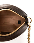 GG Supreme Monogram Web Mini Ophidia Round Shoulder Bag Brown