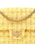 Tweed Quilted 2.55 Reissue Mini Flap Yellow