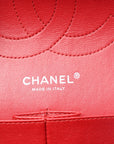 Caviar Quilted Jumbo Double Flap Red