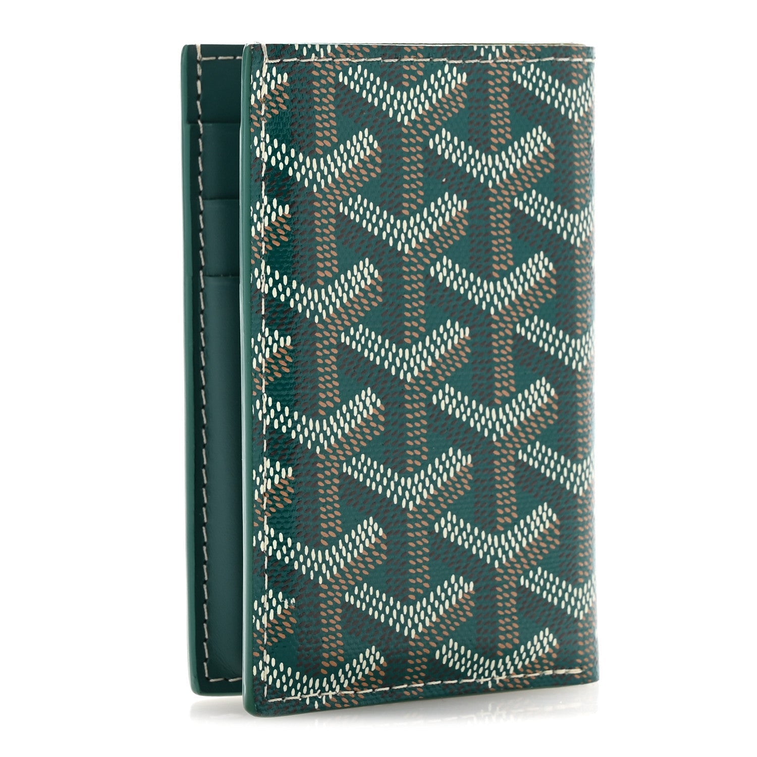 Goyardine Saint Pierre Card Holder Green