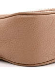 Pebbled Calfskin Small Soho Disco Bag Camelia