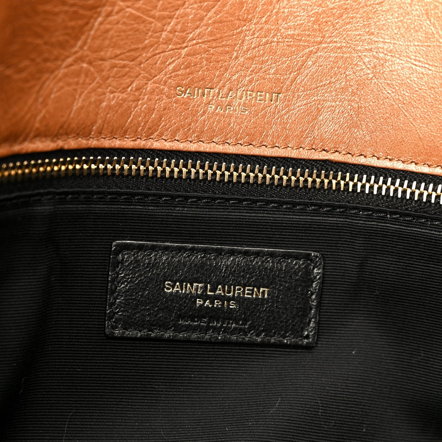 Crinkled Calfskin Matelasse Monogram Medium Niki Chain Satchel Caramel