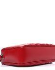 Calfskin Matelasse Monogram Lou Camera Bag Rouge Eros