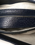 GG Supreme Monogram Textured Dollar Calfskin Web Small Jackie 1961 Hobo Beige Blue