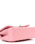 Caviar Quilted Jumbo Double Flap Pink