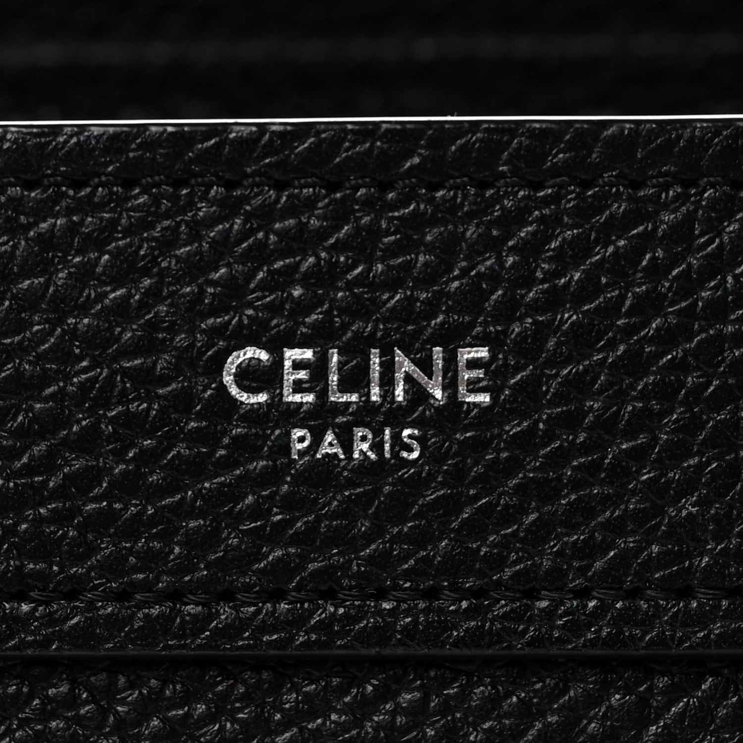 Drummed Calfskin Nano Luggage Black