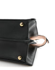 Vitello Seta Shiny Nappa Medium Peekaboo I SEE U Satchel Black Light Rose