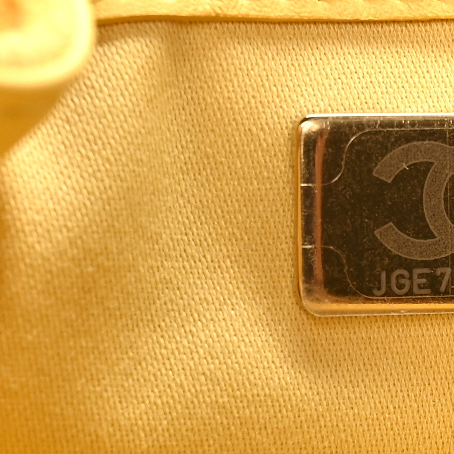 Suede Quilted Mini CHNL 25 Handbag Yellow