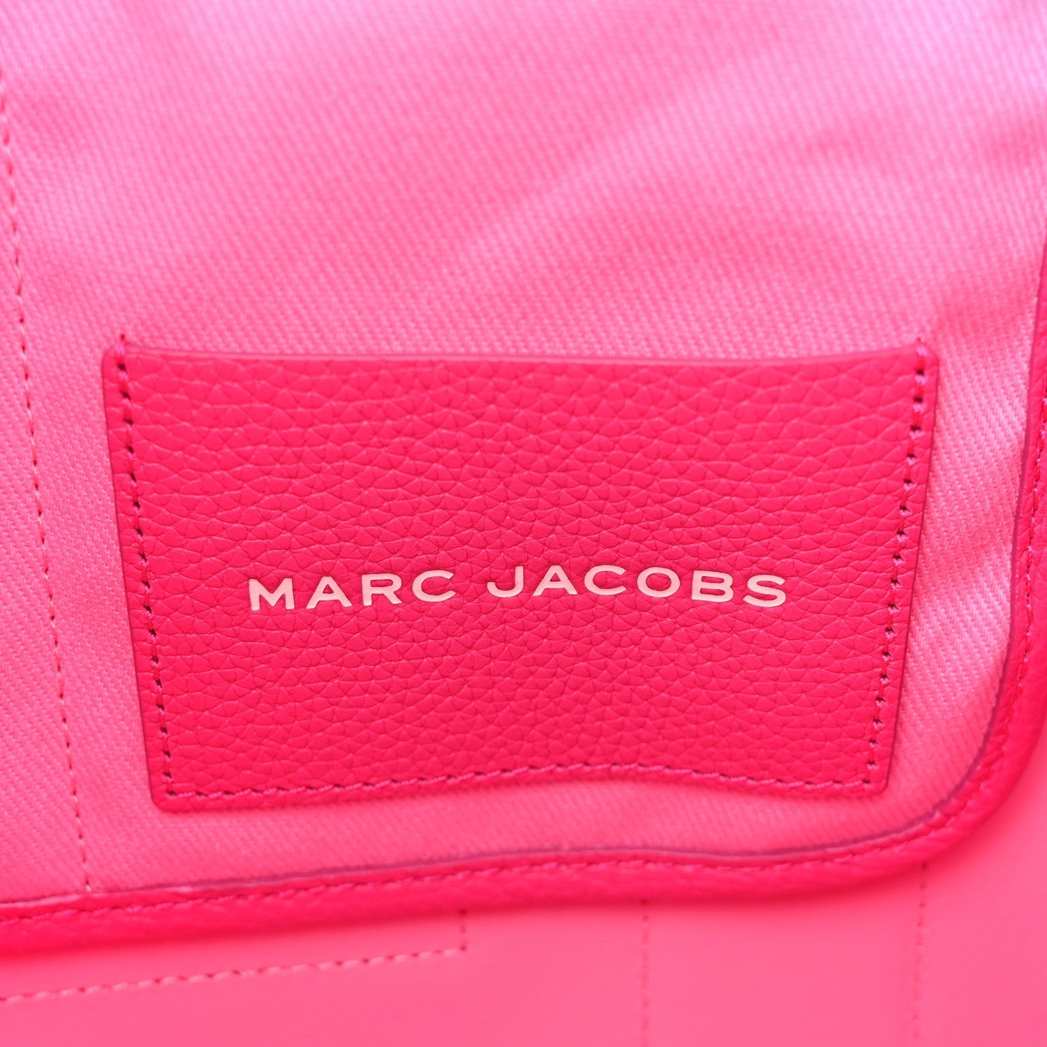 Grained Calfskin Large The Tote Bag Hot Pink