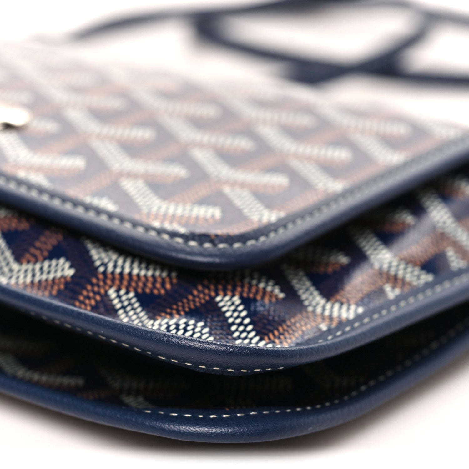 Goyardine Plumet Wallet Clutch Navy