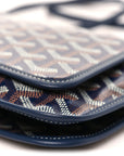 Goyardine Plumet Wallet Clutch Navy