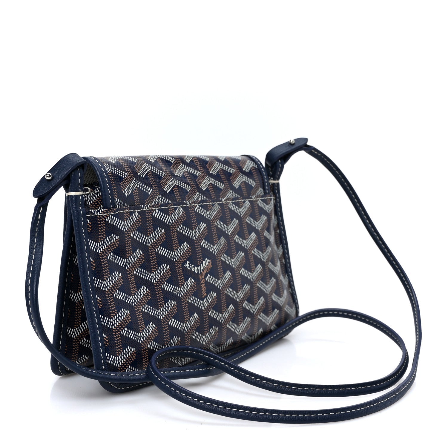Goyardine Plumet Wallet Clutch Navy