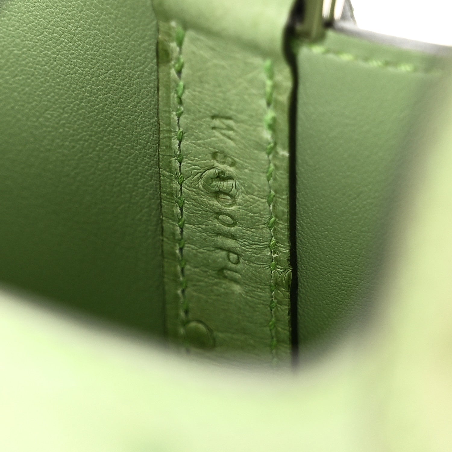 Ostrich Micro Picotin Lock Vert Criquet