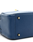 Taurillon Clemence Mini Lindy 20 Deep Bleu