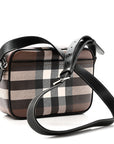 Canvas Check Paddy Messenger Birch Brown