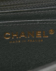 Lambskin Quilted Mini Rectangular Flap Black