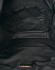 Tessuto Nylon Montagna Double Buckle Backpack Black