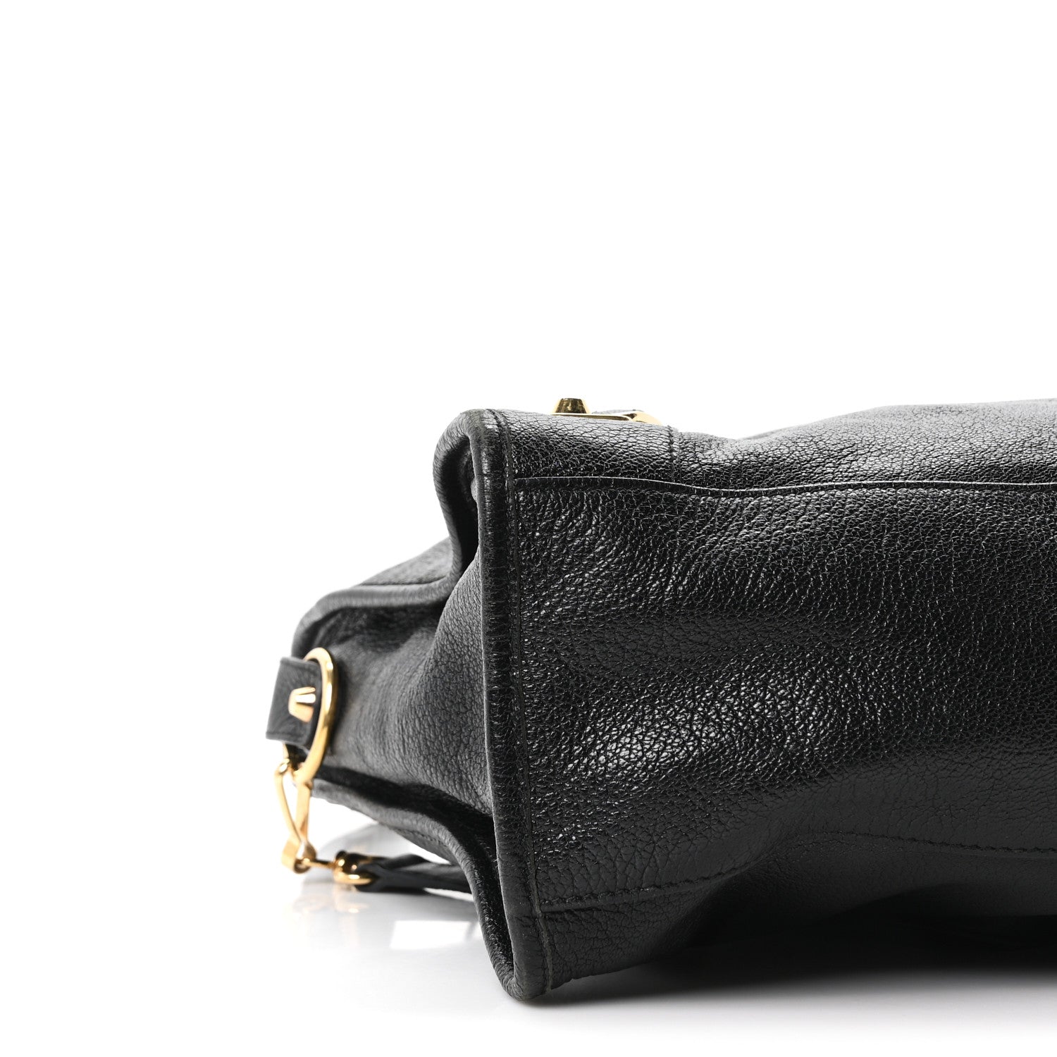 Chevre Gold Metallic Edge Hardware City Black