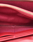 Patent Calfskin Wallet Red