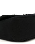 Wool Jumbo Chocolate Bar Mademoiselle Flap Black