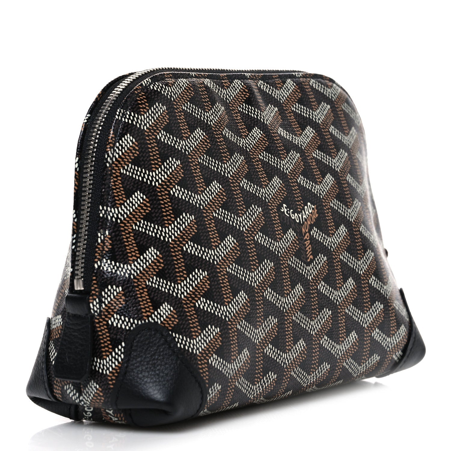 Goyardine Vendome Toiletry Pouch Black