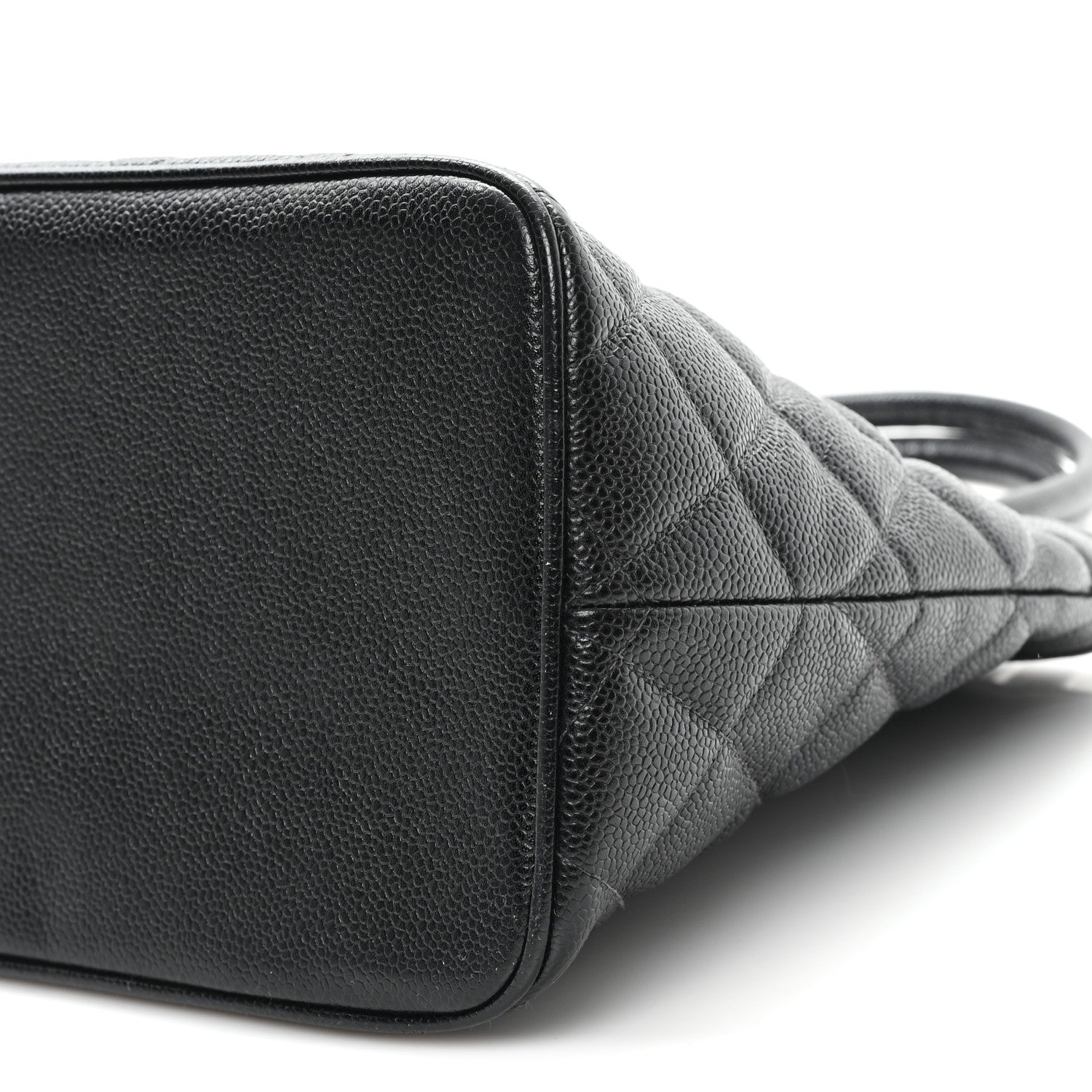 Caviar Quilted Medallion Tote Black
