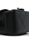 Lambskin Quilted Mini Square Flap So Black