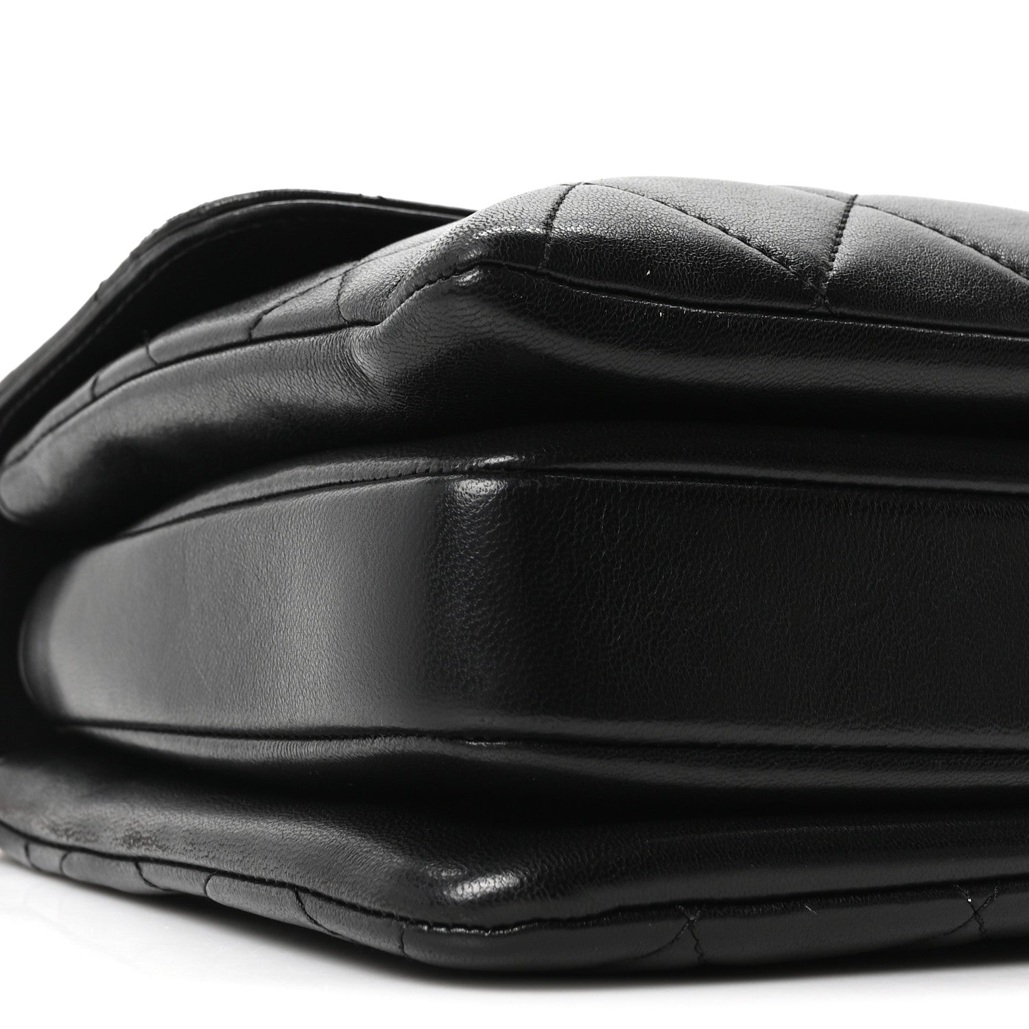 Lambskin Quilted Small Trendy CC Dual Handle Flap Bag Black