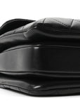 Lambskin Quilted Small Trendy CC Dual Handle Flap Bag Black
