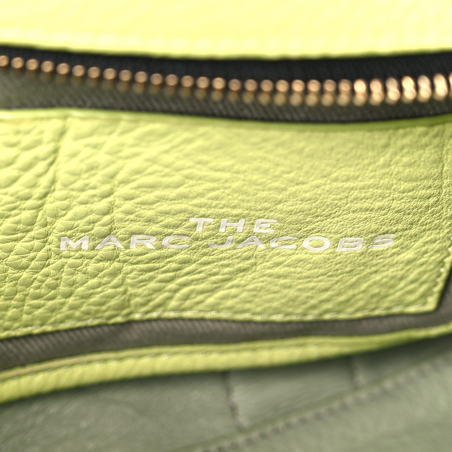 Grained Calfskin Small The Tote Bag Limoncello