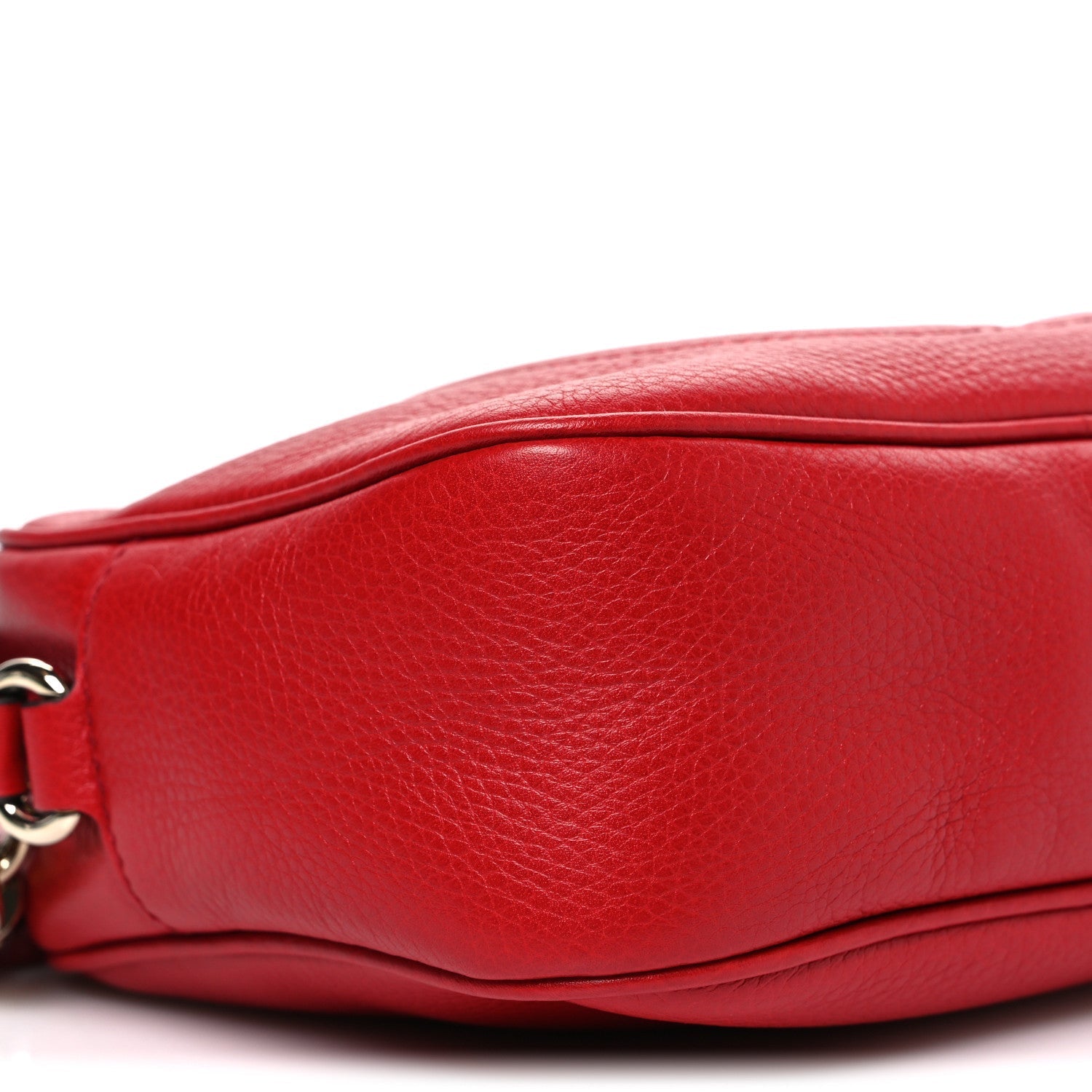 Pebbled Calfskin Small Soho Disco Bag Tabasco Red