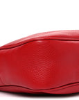 Pebbled Calfskin Small Soho Disco Bag Tabasco Red