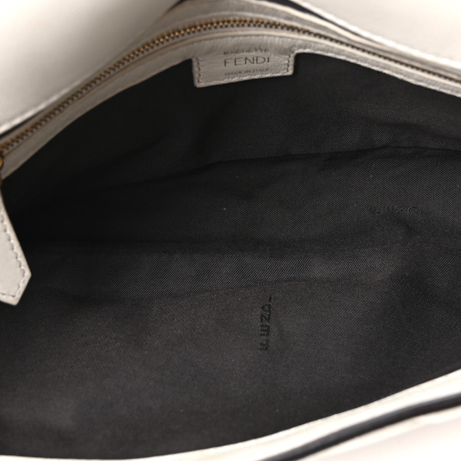 Nappa FF 1974 Embossed Baguette White