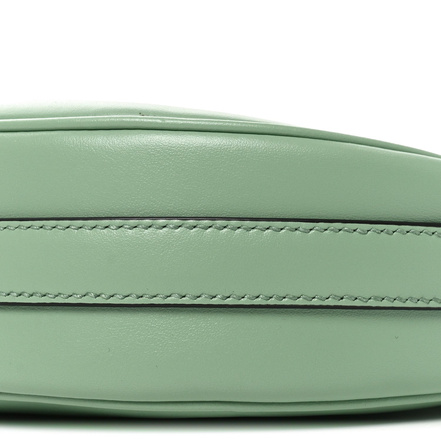 Soft Calfskin Arque Shoulder Bag Acquamarina